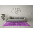 thumbnail image 3 of Ahgly Company Indoor Rectangle Medallion Purple Traditional Area Rugs, 2' x 3', 3 of 4