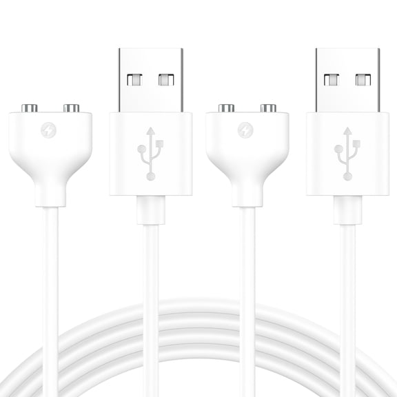 LujingZ 2 - Pack 6mm (0.24inch) Magnetic USB DC Charger Cable - Replacement for Compatible Rechargeable Toys, Massagers, Electric Toothbrush
