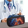 thumbnail image 5 of Jiueut Fire Wolf Stethoscope Storage Bag Stethoscope Bag with Carrying Handle Storage Zipper Bags for Organizing Lightweight Stethoscope Bag Case with Mesh Pocket, 5 of 7