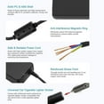thumbnail image 3 of Convertidor de corriente para coche de 12v, 15a, 160w, convertidor de adaptador de corriente para coche de 220v a 12v, encendedor de cigarrillos para el hogar y el coche, 3 of 5