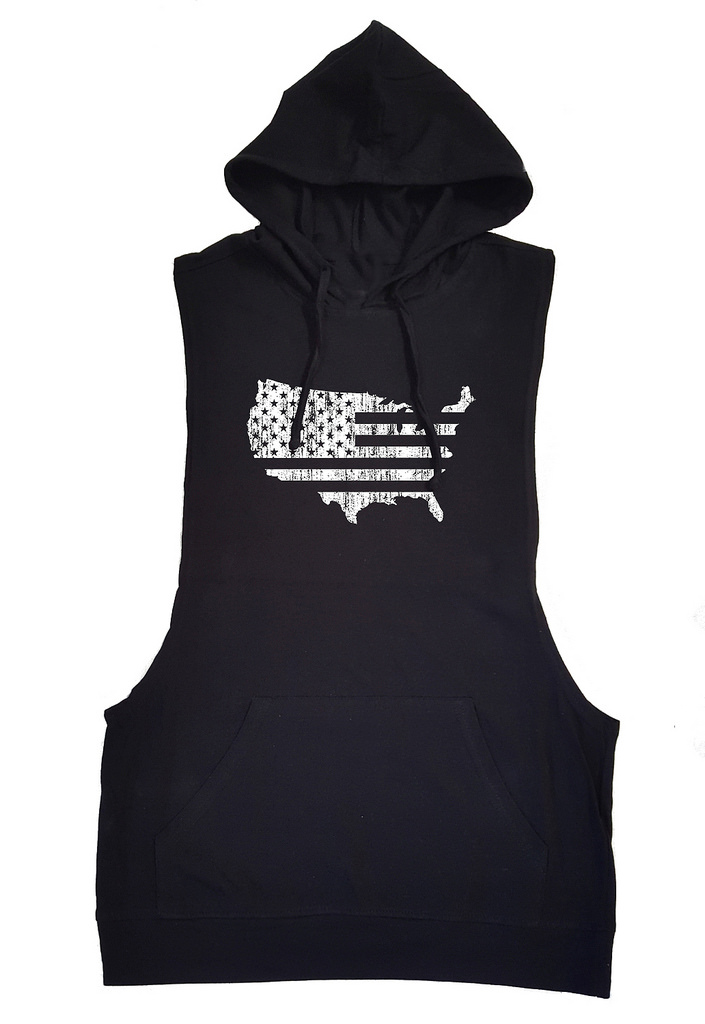 interstate apparel sleeveless hoodie