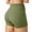 Green, variant on biudgviw Biker Shorts for Women V Cross Workout Yoga Shorts High Waisted Athletic Running Shorts with Pockets