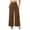 Brown, variant on Work Pants Women Audhol Women's Loose Pleated Front Long Pants Wide Leg Trousers Solid Causal Slacks for Women Beige 2XL