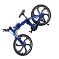 thumbnail image 3 of MasteelfCA 17.5x10.5cm Creative Alloy Model 1:10 Mini Simulation Toy (Folding Mountain Bike Blue), 3 of 7