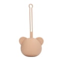 thumbnail image 4 of Suodoka Silicone Pacifier Case Holder Travel Storage Pouch Accessories for Newborn Baby Boys Girls Bear Shape Coffee Color, 3.94 inches / 10 cm, 1.94 oz Portable Organizer, 4 of 9