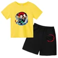 thumbnail image 3 of 2024 Verano Demon Slayer Camiseta estampada para niños 2 piezas Traje para niños y niñas Ropa de manga corta Top informal Conjunto de moda de anime, 3 of 5