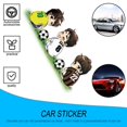 thumbnail image 2 of New Arrival Funny Cartoon Car Sticker Football Player Pattern Sticker Waterproof Decals, 2 of 8