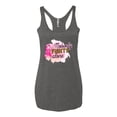 thumbnail image 3 of Nobody Fights Alone Watercolor Sparkles Breast Cancer Awareness Tri-Blend Racerback Tank Top, Premium Heather, X-Large, 3 of 5