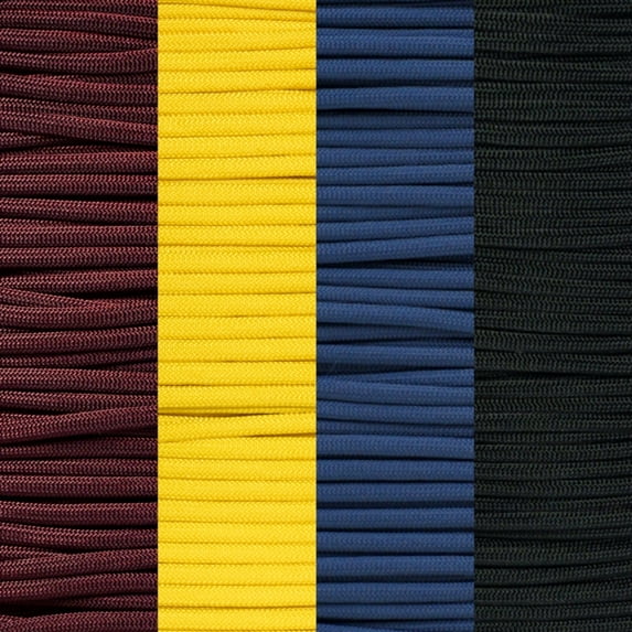 Basketball Inspired Paracord Crafting Kit - 100-Foot Lengths of Genuine 550 LB Paracord Featuring 30 Different Teams - Create DIY Jewelry, Accessories, Decor & Fan Gear with Your Favorite Team Colors