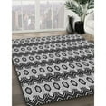 thumbnail image 3 of Ahgly Company Machine Washable Indoor Round Transitional Dark Gray Black Area Rugs, 5' Round, 3 of 7