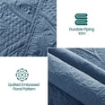 thumbnail image 5 of Twin Quilt Set - Lightweight Summer Bedspread Bedding Set for All Season, 2 Piece (1 Quilt, 1 Pillow Sham), 5 of 10