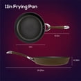 thumbnail image 2 of Circulon Symmetry 11 inch Hard-Anodized Nonstick Frying Pan, Chocolate, 2 of 9