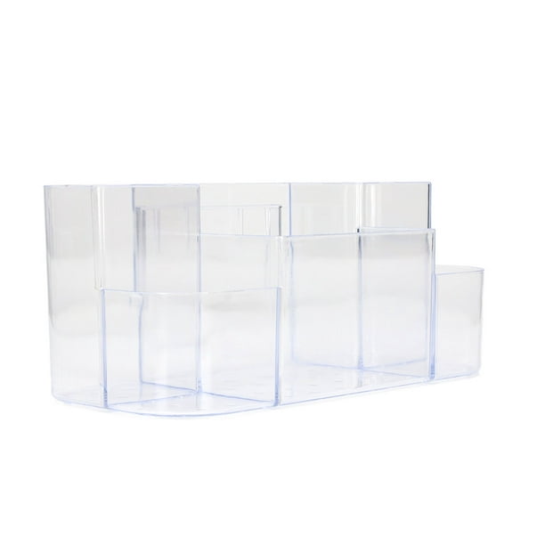 Clear Plastic Organizer, Skin Care Organizer Compartmental For Home  Bathroom Transparent White 
