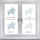 thumbnail image 4 of 16 pegatinas anticolisión para ventanas con forma de ala de ángel, pegatinas estáticas para ventanas, atrapasoles, película láser prismática para puertas corredizas de vidrio, evitan golpes de pájaros, 4 of 8