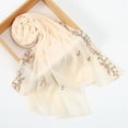 thumbnail image 2 of QASIEATN Popular Scarf for Women Embroidery Chiffon Lightweight Scarf Trendy Summer Autumn Wrap Shawl for Women Fall Fashion Accessories, 2 of 8