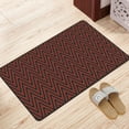 thumbnail image 3 of Chevron Black Red Rugs Doormat, Non-Slip Machine Washable Carpets Floor Door Mat , 36" x 24", 3 of 6