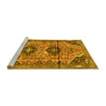 thumbnail image 2 of Ahgly Company Machine Washable Indoor Square Persian Yellow Traditional Area Rugs, 6' Square, 2 of 4