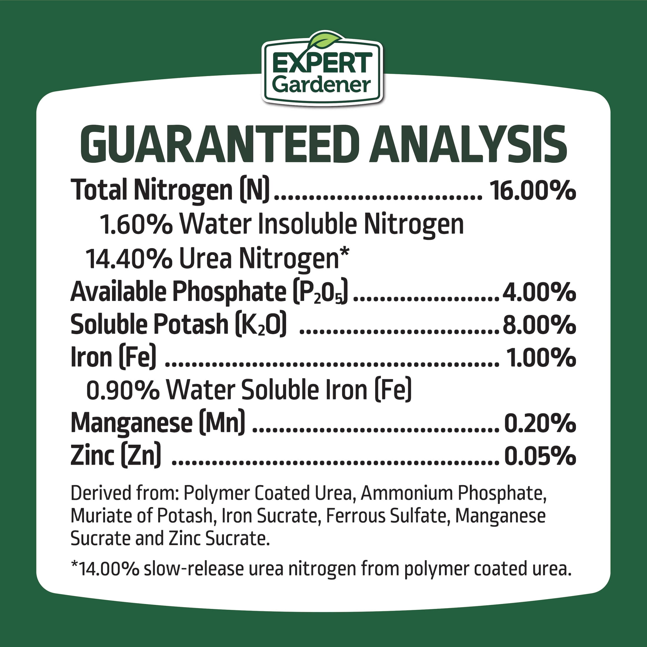 Expert Gardener Evergreen Tree and Shrub Plant Food, 16-4-8 Fertilizer, 4 lb.
