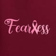 thumbnail image 5 of Wild Bobby, Fearless Pink Ribbon Support Warrior Women, Breast Cancer Awareness, Men Long Sleeve Shirt, Maroon, Medium, 5 of 5