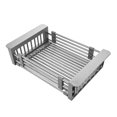 thumbnail image 1 of Onever Adjustable Sink Dish Drying Rack Kitchen Organizer Stainless Steel Sink Drain Basket Vegetable Fruit Holder Storage Rack, 1 of 8