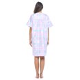 thumbnail image 3 of Casual Nights Women's Snap Front House Dress Short Sleeve Woven Duster Housecoat Lounger Sleep Gown, 3 of 6