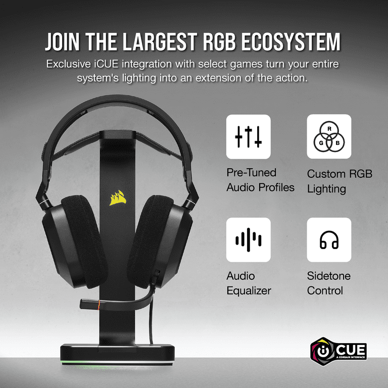 Corsair HS80 RGB USB Premium Gaming Headset with Dolby Audio 7.1