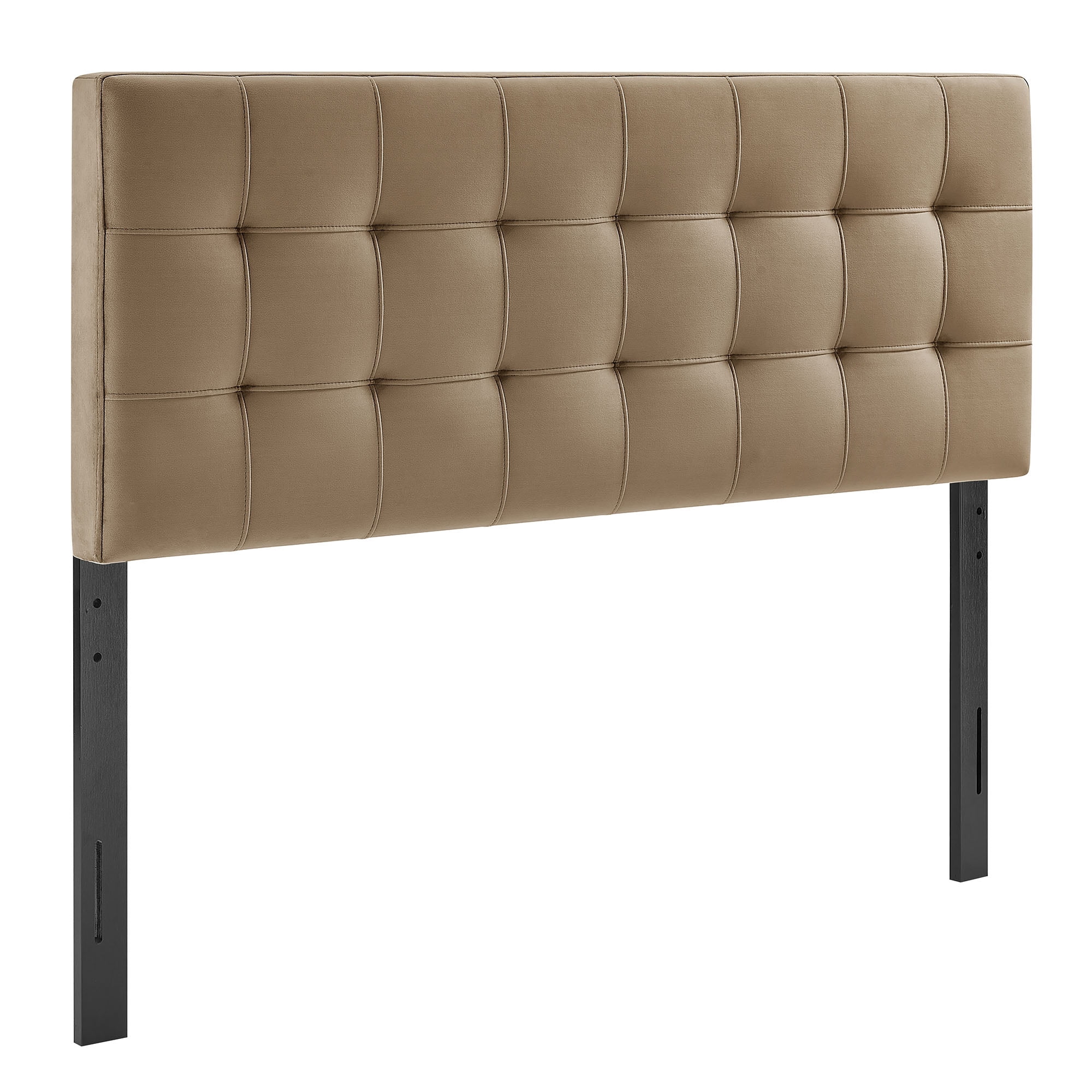 Lily Stain-Resistant Performance Velvet Full Size Headboard in Taupe
