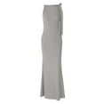 thumbnail image 4 of MIXUE Summer Dresses for Women Solid Color Round Neck Sleeveless Fashion Gown Maxi Dress Outwear,Gray,M, 4 of 4