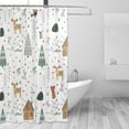 thumbnail image 2 of FREEAMG Christmas Pattern Shower Curtain - 72x72 Inch Waterproof Fabric Shower Curtains with 12 Hooks - Modern Home Bathroom Hotel Spa Decorations, 2 of 5