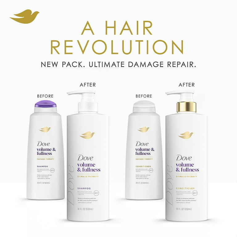 Dove Shampoo and Conditioner Set, Volume & Fullness – Daily