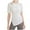 White, variant on Women's Cotton Blend Tops Slim Fitted Crew Neck Short Sleeve Sports Yoga Shirts Summer Soft Breathable Blouses (XL, Brown)
