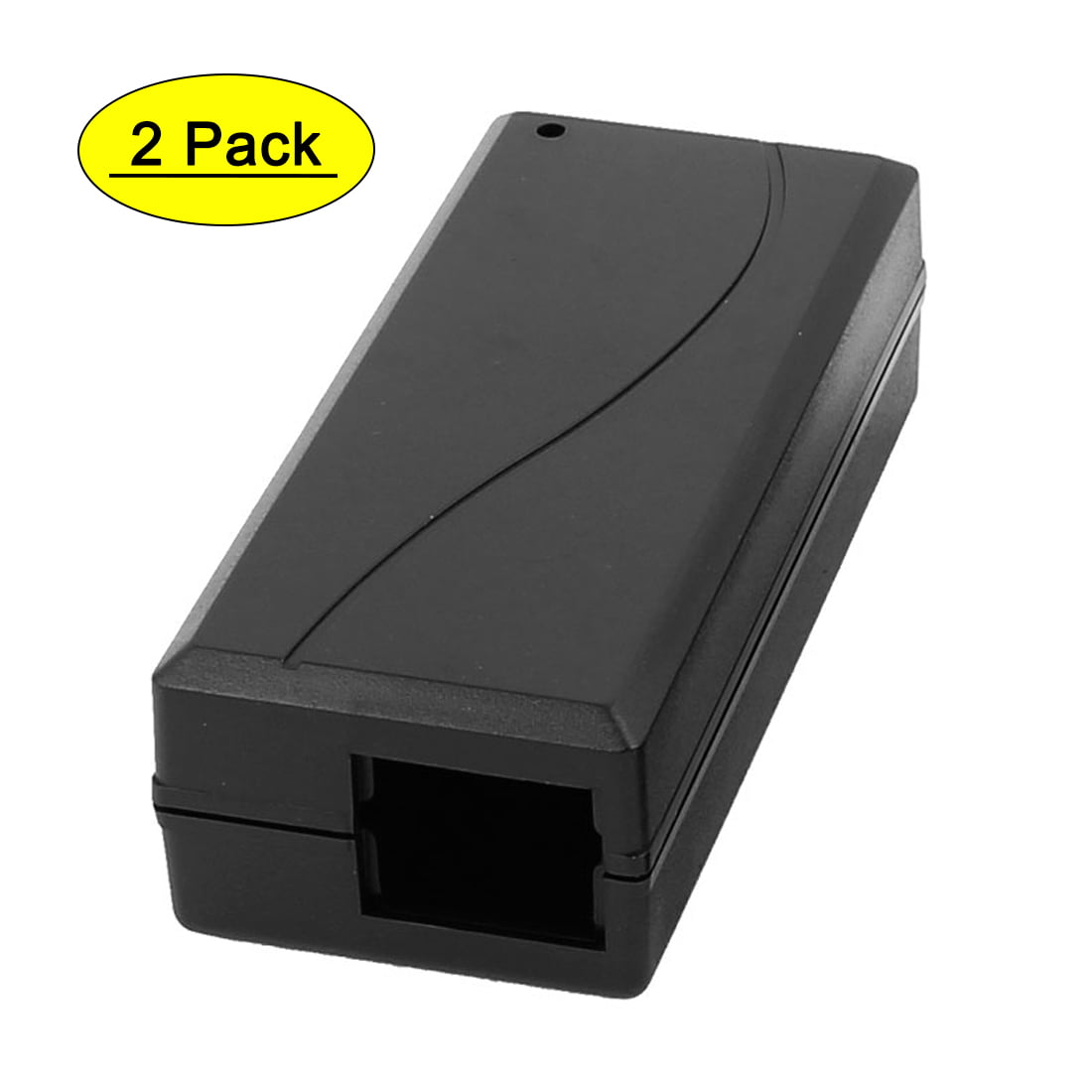 uxcell 2 Pcs Terminal Case Enclosure DIY Black Adapter Shell 107x46x31mm Junction Box 