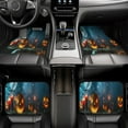 thumbnail image 6 of Cauagu Spooky Halloween Pattern Car Floor Mat Set of 4,Car Carpet Mats Car Mats with Anti-Slip Backing & Driver Heel Pad Universal Fit for Cars/Trucks/SUV/Vans, 6 of 6