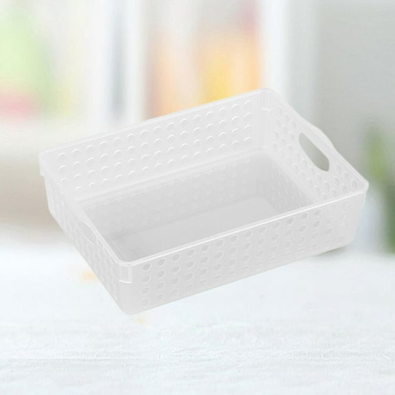 Homoyoyo White File Storage Basket Office Organizer for Files and Documents, Desk Organizer for Home and Office