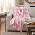 thumbnail image 4 of Halloween Ghost Print Flannel Throw Blanket 39.4 x 51.2 Inch for Couch Bedroom Decoration, Soft Lightweight Decorative Blanket for Seasonal Home Comfort, 1Pack D, 4 of 6