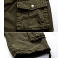 thumbnail image 4 of fastboy Cargo Shorts Pantalons Décontractés Homme Tenue Résistance à l'Usure Usage Extérieur Intérieur Commodité Costume de Travail à la Mode Vert 40, 4 of 6