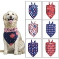 thumbnail image 6 of kladzum 4th of July Dog Bandanas, American Flag Dog Scarf Pet Bib, Dog American Flag Bandana, Dog Bib, Dog Neckerchief Pet Saliva Bandana Flag Bandana Kitty and Dog Independence Day Scarf, 6 of 6