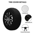 thumbnail image 2 of Pofeuu Dandelions Print Spare Tire Wheel Cover for Car Truck SUV Camper Universal Fit Spare Tire Cover RV Spare Tire Covers-14 inch, 2 of 6
