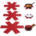 thumbnail image 1 of Protectores de ollas y sartenes, 15 piezas, fieltro estampado premium acolchado D, 1 of 5