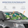 thumbnail image 4 of Saiise Skull and Palm Leaves for Foldable Car Sun Shades (2-Pack) Offer Sun Protection with an Easy-fold Design for Convenient Windshield Shading-Medium, 4 of 6