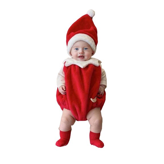 Zshosam Baby Clothes Unisex Newborn Baby Boy Girl Sweatshirt Romper Christmas Bodysuit Fall Gender Neutral Clothes Size 12 18 Months,(Red 12-18 Months)