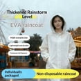 thumbnail image 6 of Rain poncho/coat, extended version, outdoor, waterproof, one-piece, portable, unisex design, EVA material, rainwater does not leak in., 6 of 6