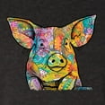 thumbnail image 2 of Dean Russo The Pig Animal Lover Tri-Blend Racerback Tank Top, Vintage Black, Small, 2 of 6