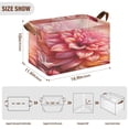 thumbnail image 3 of Collapsible Storage Bins Fabric Shelf Baskets with Handles Closet Organizer Beautiful Dahlia Flower 16.9x11.4x10, 3 of 8