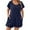 Black, variant on lmcalzta Plus Size Womens Summer Jumpsuits Short Sleeve Crewneck Shorts with Pockets Casual Loose Fitting Soft Romper
