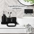 thumbnail image 3 of Set de accesorios de baño ALPIRIRAL negro 10 piezas, 3 of 7