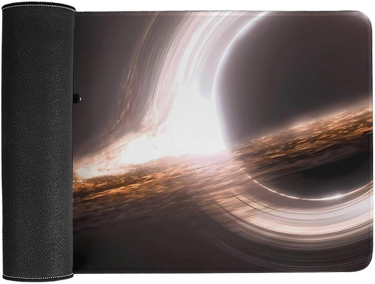 Interstellar Gargantua Black Hole Mouse Pad Large Extended Computer Full Desk Pad 23.6x11.8 inch Computer Mouse Mat Keyboard for Home Office Gaming
