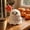 C, variant on 2.36in Hand-Knitted Smiling Ghost Figurine with Flower and Card, 5 Crochet Halloween Styles, Soft Yarn Tabletop Shelf Decoration Collectible – Choose Your Favorite Design