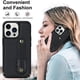 thumbnail image 5 of Funda MYBAT Clutch cartera para iPhone 15 PRO MAX Negra colgante negro, 5 of 8