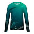 thumbnail image 4 of cllios Mens Long Sleeve Shirts 3D Graphic Tee Big & Tall Casual Crew Neck Tops Novelty Trendy T Shirts, 4 of 5